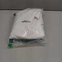 SARAFLORA Outdoor and Indoor Tablecloth -60x84 inch White, Wrinkle Free Washable Waterproof Table Cloth with Umbrella Hole and Zipper Rectangle Table Cover for Spring/Summer/Patio/Picnic/BBQS/Party