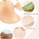 Rosefly Silicone Sticky Bra Push up for Women,Strapless Adhesive Bras, Invisible Seamless Silhouette for Dress