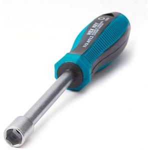 2 x Utoolmart 10mm Nut Driver, 6-Point Hex Nut Driver Socket Non-Magnetic Tip, High-Torque Nut Driver for Added Torque, with 93mm Round Shaft & Handle Triangle Enforce Hole