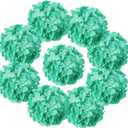 Tiffany Silk Hydrangea Heads Artificial Flowers Heads with Stems for Home Wedding Decor,Pack of 10 (Tiffany)
