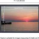 21x26 inch Picture Frame Solid Wood Black,Suitable for Panoramic Photo Frame, Posters,Painting,Group Photo,Puzzle (A23B2126)