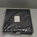 Juvale Jewelry Box for Men - 10.5 x 10.5 x 3.5 in, Black Velvet - Locking 2-Layer Travel Jewelry Organizer & Earring Holder, Necklace Organizer & Decorative Tray