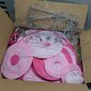 Hot Pink Paper Lanterns 12Pcs Hanging Round Paper Lanterns Decorative for Graduation Baby Shower Wedding Birthday Family Parties ﻿