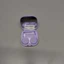 Contact Lens Case with Cleaner Washer, Travel Size Cute Colored Contact Lenses Applicator Removal Tool Kit with Mirror Solution Bottle for Daily Outdoor (Purple)