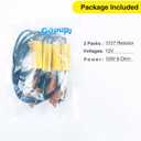 2Pcs 3157 4157 T25 Load Resistor Fix Hyper Flash, 50W 6 Ohm Load Resistors for 3157 Switchback Led Turn Signal Light, Led Resistor Turn Signal Kit