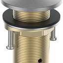 KANARY ALL Brass Air Switch Button for Sink Top Counter Top Garbage Disposal Part (Round, Brushed Nickel)