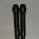 Facmogu 2PCS Fake Microphone Props, Plastic Pretend Play Microphone Prop, Realistic Simulate Speech Practice Prop, Faux Mic Props for Halloween, Christmas, Costume, Cosplay, Birthday Party - Black