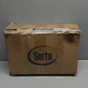 Serta Goose Feather Down Fiber Cotton Comforter Twin Size - 100% Cotton Duvet Insert - Hotel Luxury Hypoallergenic Bedding Comforter All Season Medium Warmth 68 x 90 Inch White