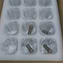 Ruckae 12 Pack 2 OZ Shot Glasses Set with Pallets Heavy Base Clear Square Shot Glasses Bulk for Vodka Tequila Whiskey Liquor