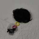 Messy Bun Hair Piece Natural Curly Jet Black Tousled Stretchy Fluffy Donut Updo Elastic Rubber Band Human Hair Bun Extension Chignons Scrunchies(1 Count #1 Jet Black