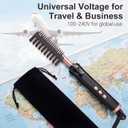 Hot Comb for Lace Front Wigs, Ceramic Electric Straightening Combs with 14 Temperature Settings & Auto Shut Off, Dual Voltage Travel Pressing Comb Set for Black Women Hair