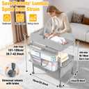 Portable Baby Changing Table Foldable Diaper Changing Station with Drawers