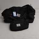 Weekender Bags for Women,Overnight Travel Duffel Bag with Shoes Compartment& Toiletry Bag,Extra Large(Black)