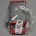 Urbanstrive Cheese Grater With Container, Professional Cheese Grater with Handle, Stainless Steel Graters for Kitchen Handheld, Box Grater with 4 Sides for Vegetables, Ginger, Potatoes (Red)