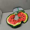 Upgraded Inflatable Dog Cone Collar with Transparent Anti-Licking Shield, Adjustable Elizabethan Collar for Medium Large Dogs, 2-in-1 Design with Detachable Shield and Soft Padding (L, Watermelon). no pump