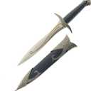 LKOQO 11" Fantasy Medieval Elvish Dagger. For Collection, Gift or Cosplay Renaissance Characters A Fair,Stainless Steel (Black)