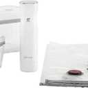 ZWILLING Fresh & Save 7-pc Vacuum Sealer Machine Starter Set, Sous Vide Bags, Meal prep, Airtight Food Storage Containers, Glass