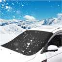 Magnetic Windshield Cover for Ice and Snow,Anti-Theft Car Windshield Snow Cover with 5 Invisible Magnets,All-Season Universal Front Windshield Protector for Car Truck SUV