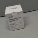 Nessus Reusable Kit for Nespresso Pods Vertuo, Reuse Old Coffee Pods for Nespresso Vertuo: 100 Pcs Aluminum Foil Seal Lid, Holder, Brush, Refillable Vertuo Plus Next Capsule Machine(No Pods Come) (Black)