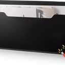 Magnetic Pocket File Holder Large File Folder Organizer Magnetic Paper Mail Letters Holder Wall Hanging Office Supplies for Refrigerator Whiteboard Storage Cabinets (Black)