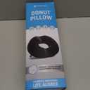 PT ENDORSED Donut Pillow for Tailbone Pain Relief Hemorrhoid Pillow for Sitting, Orthopedic Donut Seat Cushion for Pressure Relief, Post Surgery, Postpartum Pregnancy, Lifting Cushions for Coccyx Black, Original (Polyester), Medium (For Body Weights up to 240 Lbs)