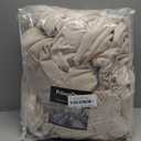 PrinceDeco Velvet Couch Cover Loveseat Covers for 2 Cushion Couch 3 Piece Sofa Covers for Dogs Washable Loveseat Covers Width Up to 72 Inch No Slip Stretch Sofa Slipcover(Medium, Ivory)