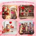 Talltalk 24 Pcs Valentines Day Dog Collars Puppy Gift Adjustable Heart Shaped Dog Collars Bowties PU Leather Cat Bow Tie Gift for Pets Owner Valentines Party Dress up Accessories