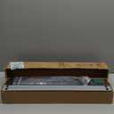 RANTILA 4 Panel Indoor Foldable Dog Fence Freestanding Dog Gate for Stairs, Hallways, or Doorways for Small Dogs- 68 X 24 Inch, Black, Need Assembly