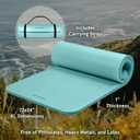 Retrospec Solana Yoga Mat 1" Thick w/Nylon Strap for Men & Women - Non Slip Exercise Mat for Home Yoga, Pilates, Stretching, Floor & Fitness Workouts