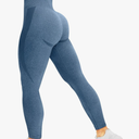 HIGORUN Women Seamless Leggings Smile Contour High Waist Workout Gym Yoga Pants. Medium