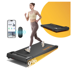 3.0HP Walking Pad with 9% Incline, 0.6-5 MPH, Compact & Portable Under Desk Treadmill for Home/Office, Maximum 265lbs Capacity, Remote, APP Control, for Jogging/Running, Assemble Free