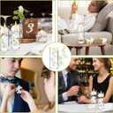 LARDUX 24 PCS Artificial Flowers for Floating Candles Wedding Centerpiece Mini Orchid Flower Filler Vase Fillers for Wedding Dinning Table Party Home Restaurant Decoration