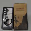 Designed for Samsung Galaxy S24 Case Waterproof, Built-in Screen & Lens Protector, Full Heavy Duty Protective Phone Case, 12FT Drop Shockproof Protection for Galaxy S24 6.2, Black