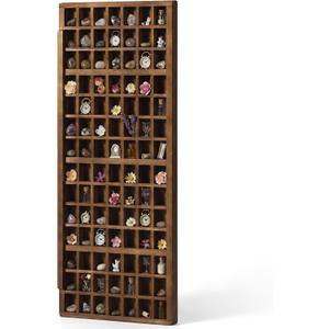 Wesiti 98 Slots 98 Slots Vintage Wooden Printer Tray Display
Rustic Wood Shot Glasses Display Case 32x12x2 Inch Brown Antique Printers Tray Holder for Bar Cabinet Collection Home Decor