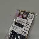 ZTOFERA Designed for iPhone 17 Pro Case 6.3 inch,Cute Plating Edge Love Hearts Pattern with Camera Lens Protection Phone Cover for Girls Women,Black