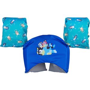 SwimWays Swim Trainer, US Coast Guard Approved Life Vest Kids Swim Vest, Arm Floaties & Life Jackets for Kids 33-55 lbs
