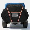 Bike Cover for Transport 2 Bikes,600D Heavy Duty Bike Covers for 2 Bikes on Rear Bike Rack, Waterproof Bike Rack Cover Outdoor Storage