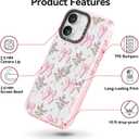 Bouvardia for iPhone 17 Case, Cute Girly Design for Women, Protective & Aesthetic, Bows & Flowers - Chamomiles