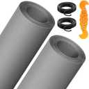 2PACK MAGZO Window&Door Screen Replacement Kit, 48''W x 99''L, with Retainer Spline (Total 65.6 FT) and Press-Fit Roller Tool, Scratch-Proof Polyester, Mesh Roll Repair for Patio, Pet Friendly, Grey