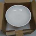 LoeJan Elevated Food and Water Bowls Set, Extra Wide and Raised Ceramic Feeder, Anti-Vomit Whisker-Free Pressure Cat Feeding Bowl for Kittens Adult Cats Small Dogs (White, Food Bowl)