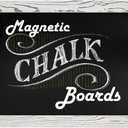 Loddie Doddie Magnetic Chalk Board - 20 x 30 in White Rustic Frame - Smooth Erasable Surface & Chalkboard Sign - Magnetic Boards for Walls & Photo Display - Chalk Calendar & Kitchen Menu Display