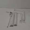 Over The Table Rod Stand with Clamps for Balloons, Flowers, and Decorations  Perfect for Weddings, Parties, and Celebrations  33 to 93 Length, 13 to 55 Height, White