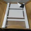 GameGem 2 Step Ladder, Folding Step Stool with Wider Pedal, Anti-Slip Feet & Non Slip Stripes, Aluminum Sturdy Material, 300Lbs Capacity, Elegant Look of Modern White Better Matches Your Home