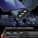 Magnetic Stand for Samsung Galaxy Z Fold 7 Case, [Fit for MagSafe] Upgraded Military Grade Drop-Proof Fold 7 Cases with Ring Holder Support Wireless Charging, Black