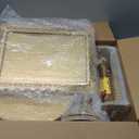 Audab Metal Gold Dessert Table Display Set Including Cake Stands, Cupcake Tower Stand, Dessert Tray, Risers Stands, Cake Cutting Set and Serving Tongs for Wedding, Birthday Party Decor