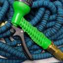 50FT Expandable Garden Hose w/10 Function Spray Nozzle, 2026 New Superior Strength Water Hoses, 3/4" Brass Connectors- Leakproof Lightweight Water Pipe for Outdoor & Gardening(Blue Black)