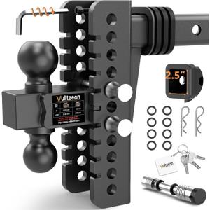 Adjustable Trailer Hitch - 8in Drop Hitch (for 2.5 Inch Receiver)