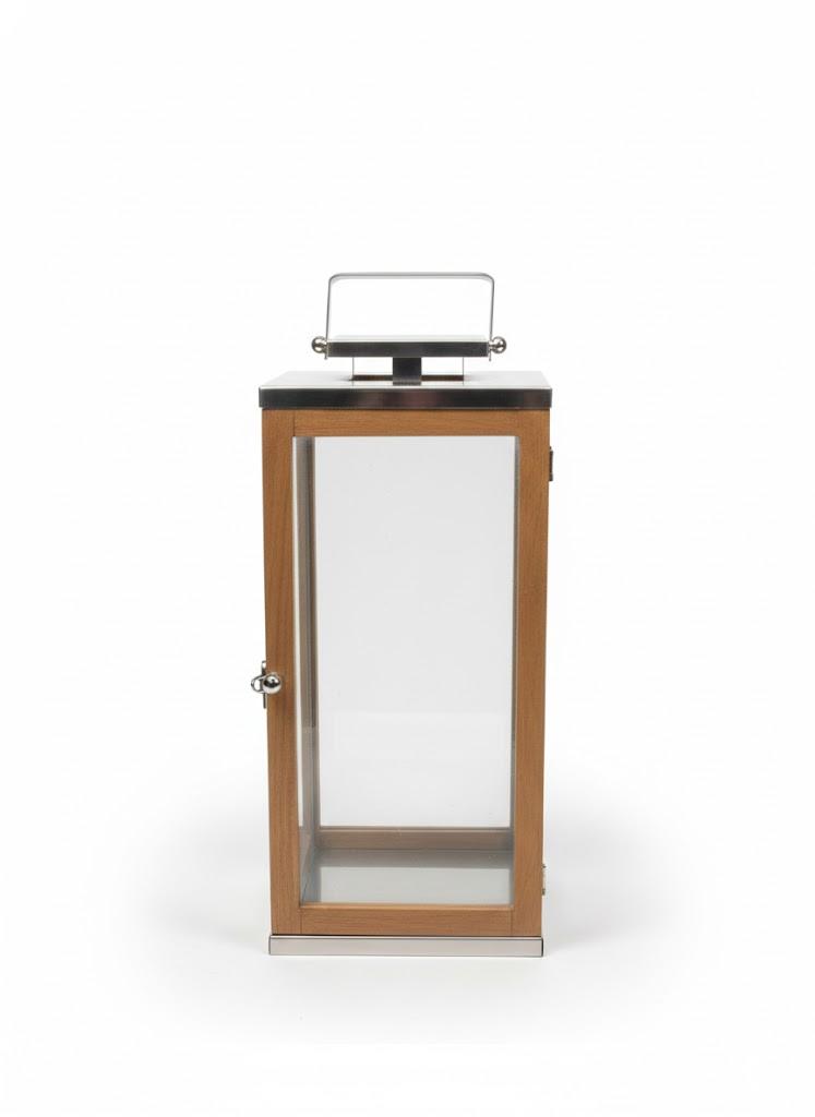 HD 16in Metal/Wood Lantern