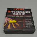 90PCS Premium Micro Detail Sander Kit, Updated 3-in-1 Mini Hand Sanding Block, 60-400 Grit Sandpaper for Wood Crafts, Tight Spaces, and DIY Polishing Projects