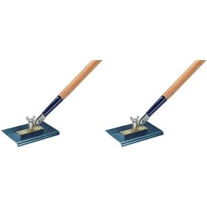 Kraft Tool Co. CC395A-01 9 in. x 6 in. All-Angle Blue Steel Walking Edger with 1/2 in. Radius, 2-Pack